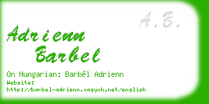 adrienn barbel business card