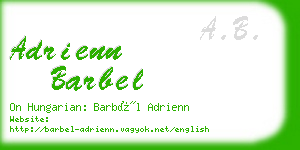 adrienn barbel business card